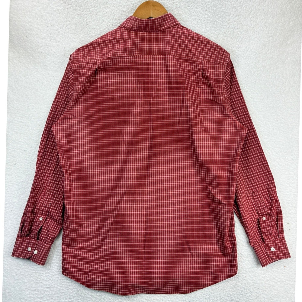 L.L.Bean Button Down Shirts Men's L Red Green Plaid Long Sleeve Casual Lot of 5 - Picture 9 of 16